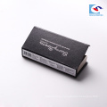 wholesale black silver stamping mink eyelash box packaging custom logo magnetic cardboard